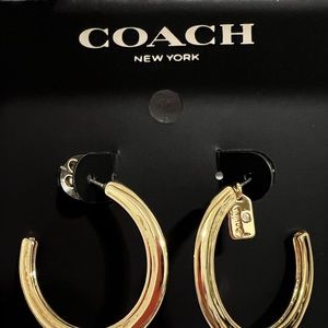 Coach Gold Hoop Earrings